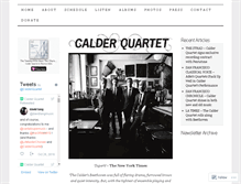 Tablet Screenshot of calderquartet.com
